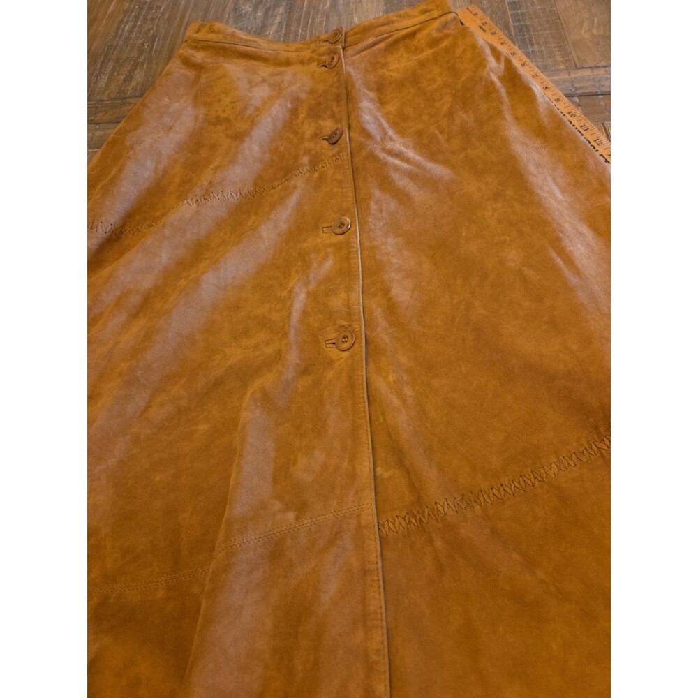 Riding Leap Mabrun Vintage Leather Maxi Skirt Please See Pictures For Measuremen - Picture 2 of 16